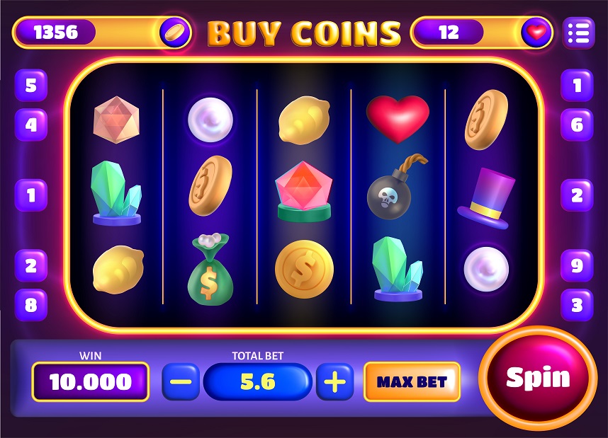 Mobile casino slot machine gameplay screenshot